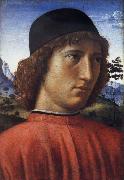 Domenico Ghirlandaio, Portrait of a young man in red